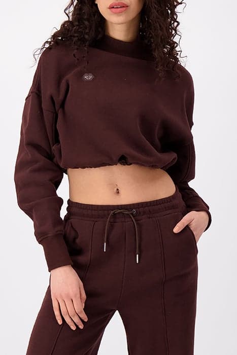 MAE CREWNECK SWEATER BROWN by Black Bananas