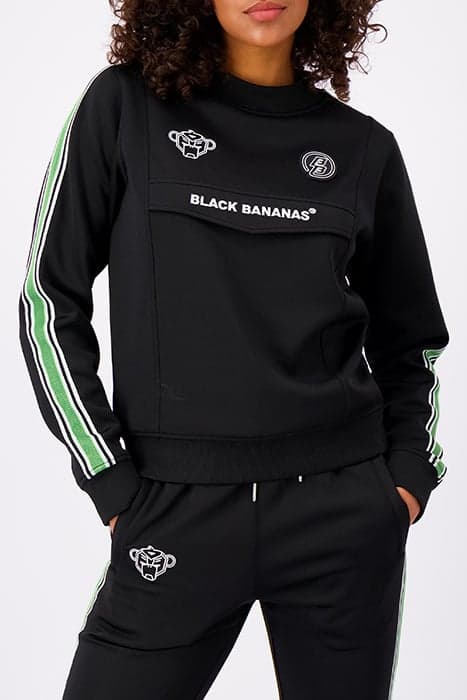 MIAMI TAPED TRACKTOP BLACK by Black Bananas