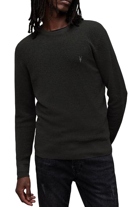 IVAR MERINO CREW DARK IVY GREEN by AllSaints