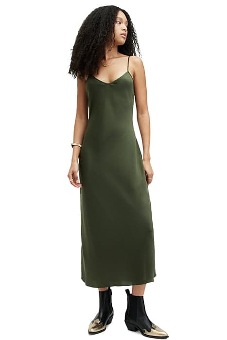 BRYONY DRESS FOREST GREEN by AllSaints