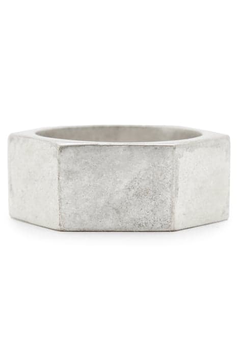 HEX BOLT RING WARM SILVER by AllSaints