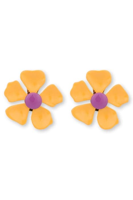 60'S FLOWER EARRINGS YELLOW by Moschino