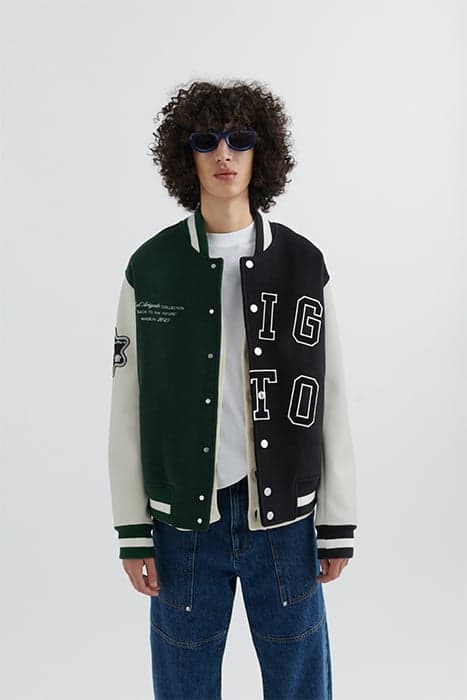 OFFENSE VARSITY JACKET GREEN by Axel Arigato