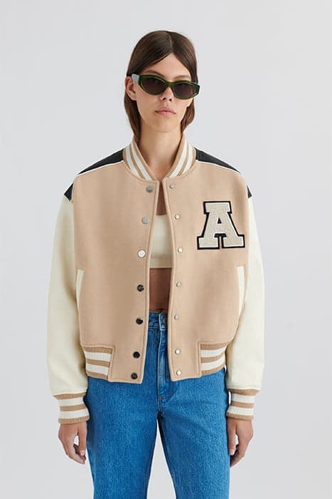 IVY VARSITY JACKET PALE BEIGE by Axel Arigato