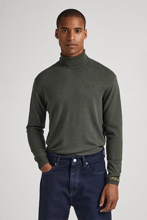 ANDRE TURTLE NECK OLIVE GREEN by Pepe Jeans