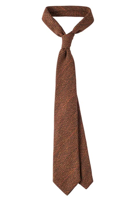 TIE-HERRINGBONE-ORANGE ORANGE by Suitsupply