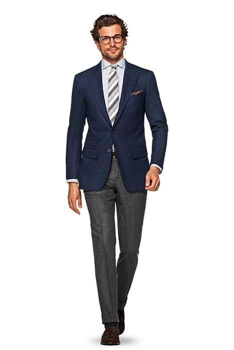 JACKET-BLUE-HERRINGBONE BLUE by Suitsupply