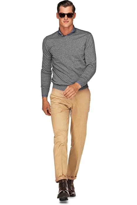 TROUSERS-KHAKI KHAKI by Suitsupply