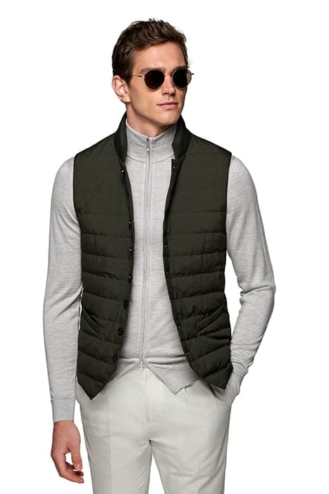 VEST-MID GREEN MID GREEN by Suitsupply