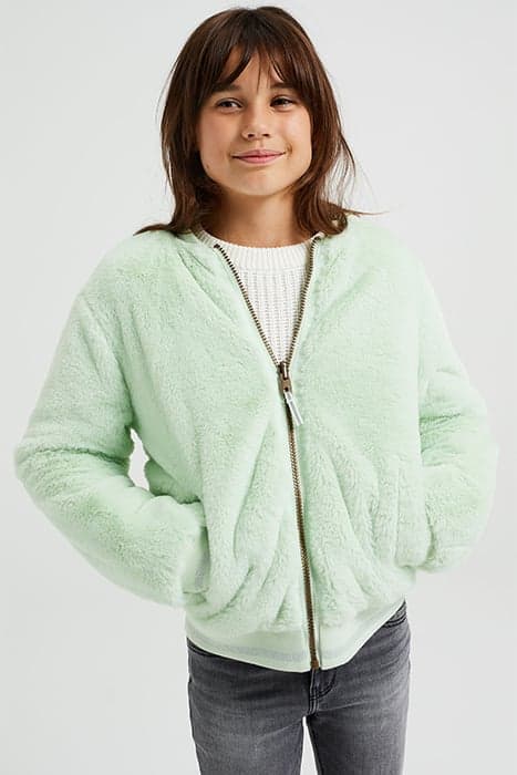 JACKET REVERSIBLE BOMBER MINT GREEN by WE Fashion