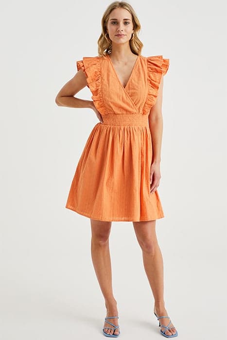 DRESS SHORT ORANGE by WE Fashion