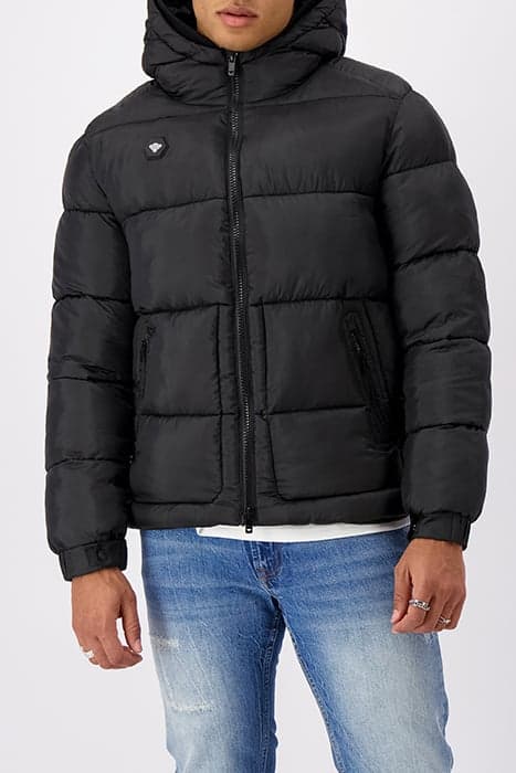 GHOST PUFFER JACKET BLACK by Black Bananas