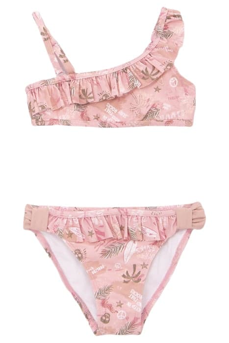 GIRLS’ PINK SURF-ROCK PRINT BIKINI by IKKS