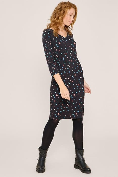 TALLIE ECO VERO JERSEY DRESS BLACK PRINT by White Stuff