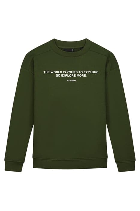 YOUR WORLD SWEATSHIRT FOREST GREEN by NIK & NIK