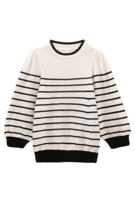 OFF-WHITE KNIT SWEATER WITH BLACK STRIPES OFF-WHITE by ICODE