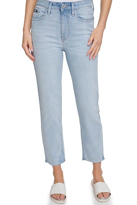 WAVERLY RAW HEM JEAN PALE INDIGO by DKNY