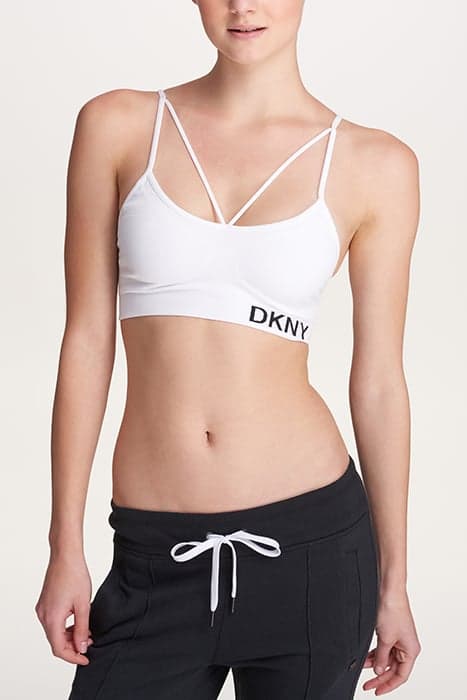 STRAPPY SMLSS BRA WHITE by DKNY