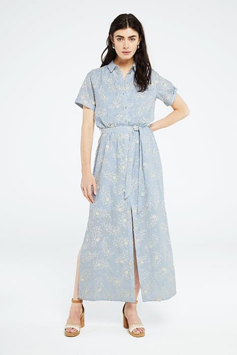 BOYFRIEND BRODERIE MAXI DRESS SUMMER BLUE by Fabienne Chapot