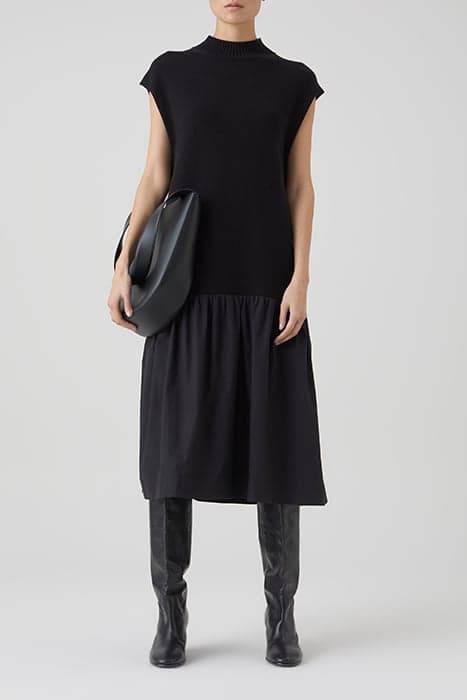 POPLIN KNIT DRESSES BLACK by Closed