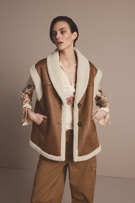 GILET LAMMY WOOD by Summum Woman