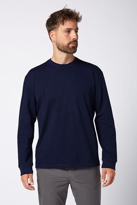 LONG SLEEVE T-SHIRT NAVY REGULAR FIT by LABFRESH