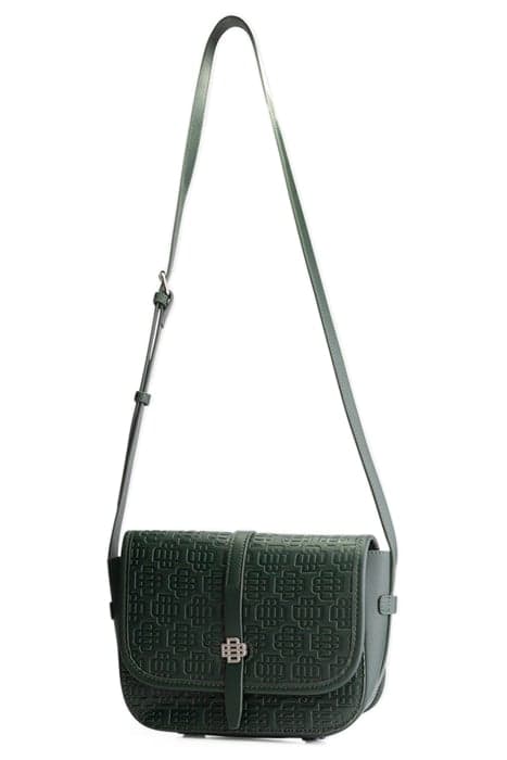 MONOGRAM SADDLE BAG GREEN by Black Bananas