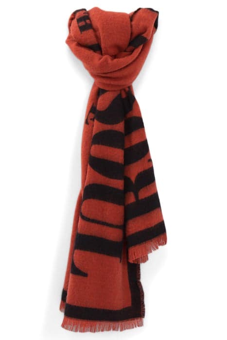 TOMETTE RED DOUBLE-SIDED SLOGAN SCARF by IKKS