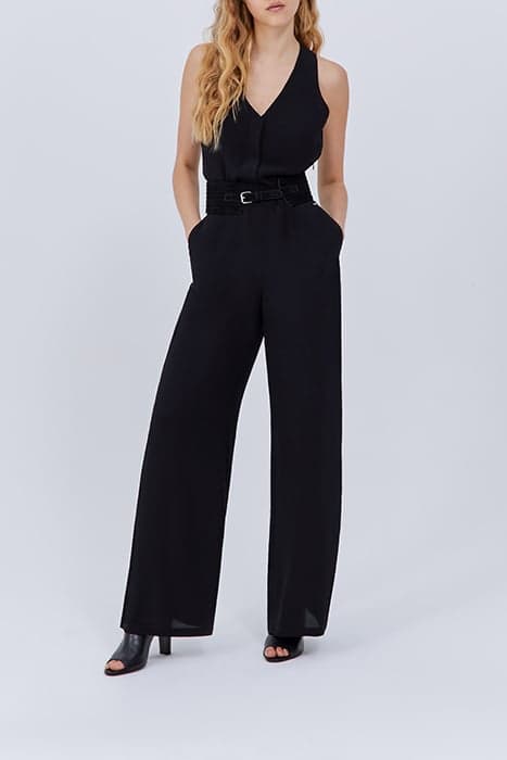 BLACK BACKLESS JUMPSUIT by IKKS