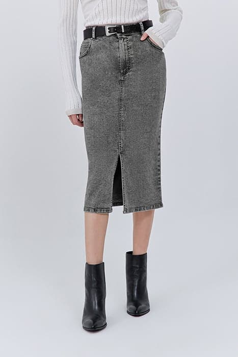 GREY DENIM PENCIL SKIRT by IKKS