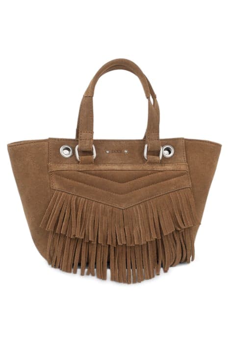 SAND SUEDE FRINGED SMALL 1440 BAG by IKKS