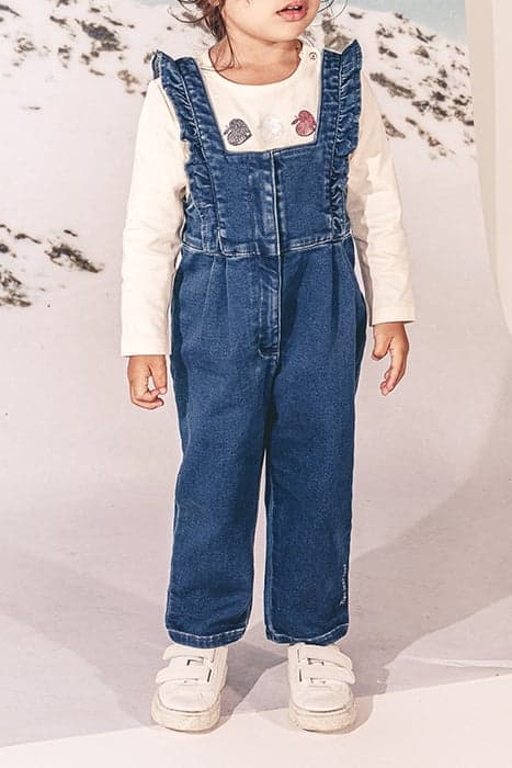 BABY GIRLS’ DENIM DUNGAREES & T-SHIRT OUTFIT by IKKS