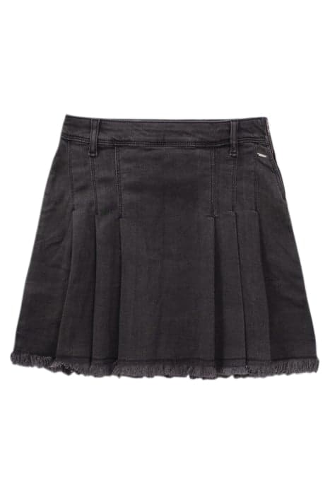 GIRLS’ GREY DENIM PLEATED SHORT SKIRT by IKKS