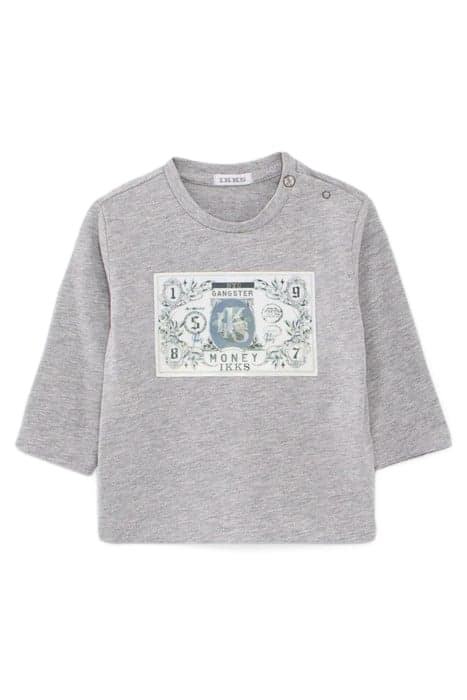 BABY BOYS’ GREY T-SHIRT WITH LENTICULAR IMAGE by IKKS