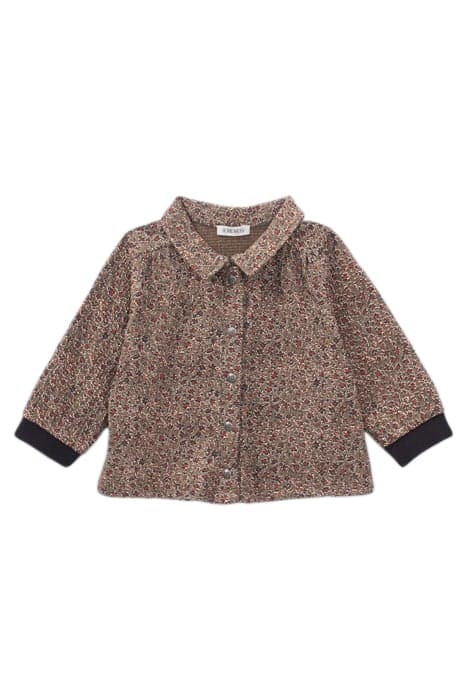 BABY GIRLS’ KHAKI LEOPARD FLORAL PRINT BLOUSE by IKKS