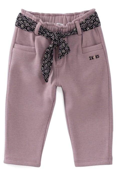 BABY GIRLS’ VIOLET JOGGERS WITH SCARF BELT by IKKS