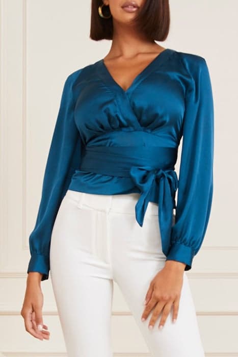 WILD FLOWER BLOUSE S BLUE OPAL by Marciano by Guess