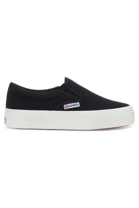 2740 PLATFORM SLIPON BLACK-F AVORIO by Superga