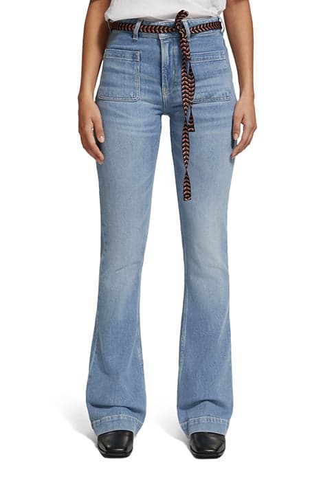 THE CHARM FLARED JEANS WITH PATCH POCKETS — STILL WATERS by Scotch & Soda