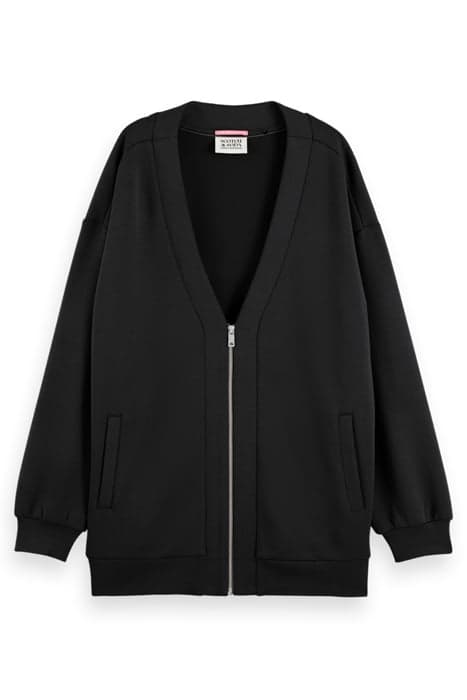 OVERSIZED JERSEY BOMBER JACKET BLACK by Scotch & Soda