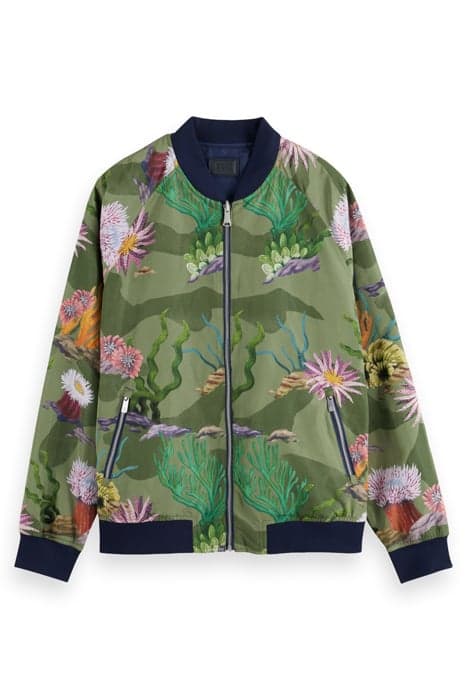 PRINTED REVERSIBLE BOMBER JACK NAVY BLUE by Scotch & Soda