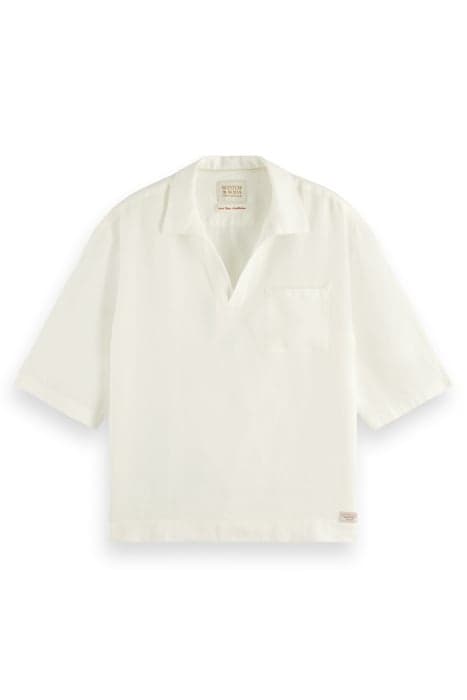 LINEN SHIRT OFF WHITE by Scotch & Soda