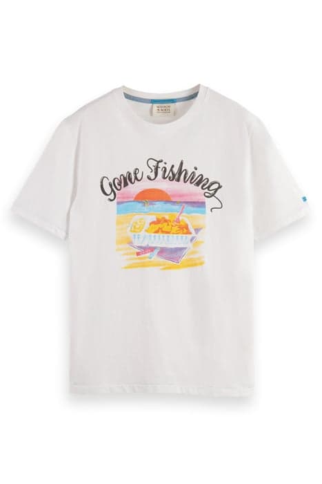 FRONT ARTWORK T-SHIRT WHITE by Scotch & Soda