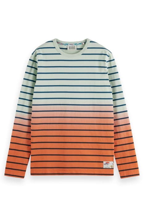 DIP DYE STRIPED LS T-SHIRT SEA FOAM by Scotch & Soda