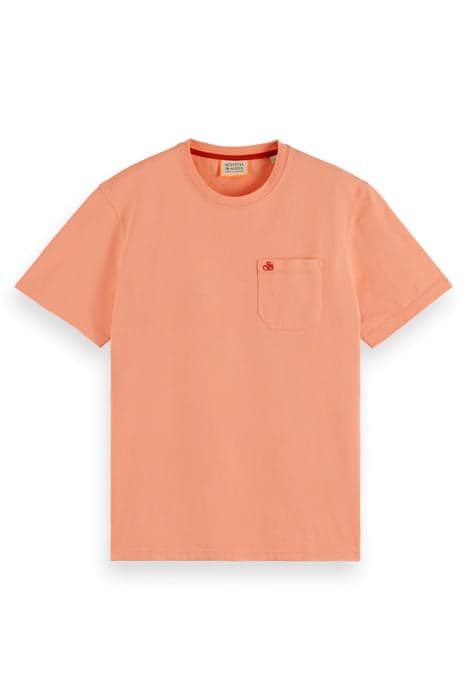 CHEST POCKET JERSEY T-SHIRT CORAL REEF by Scotch & Soda