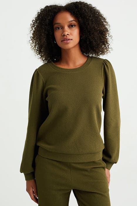 SWEATER DARK GREEN by WE Fashion