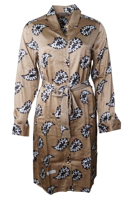 DRESS AVIGNON BEIGE WITH LEOPARD BEIGE by Mucho Gusto