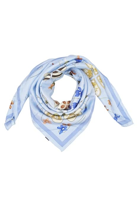 SILK SCARF SQUARED LIGHTBLUE LIGHTBLUE by Mucho Gusto