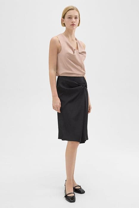 TWISTED MIDI SKIRT BLACK by THEORY