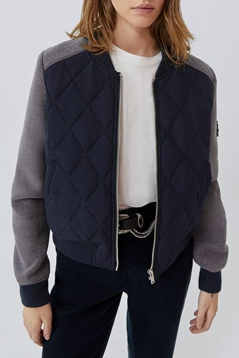 NAVY BASEBALL-STYLE LIGHT PADDED JACKET NAVY by IKKS